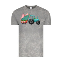 Cloud Rock christmas tree tractor Vintage Tee - CowGirlArtShop