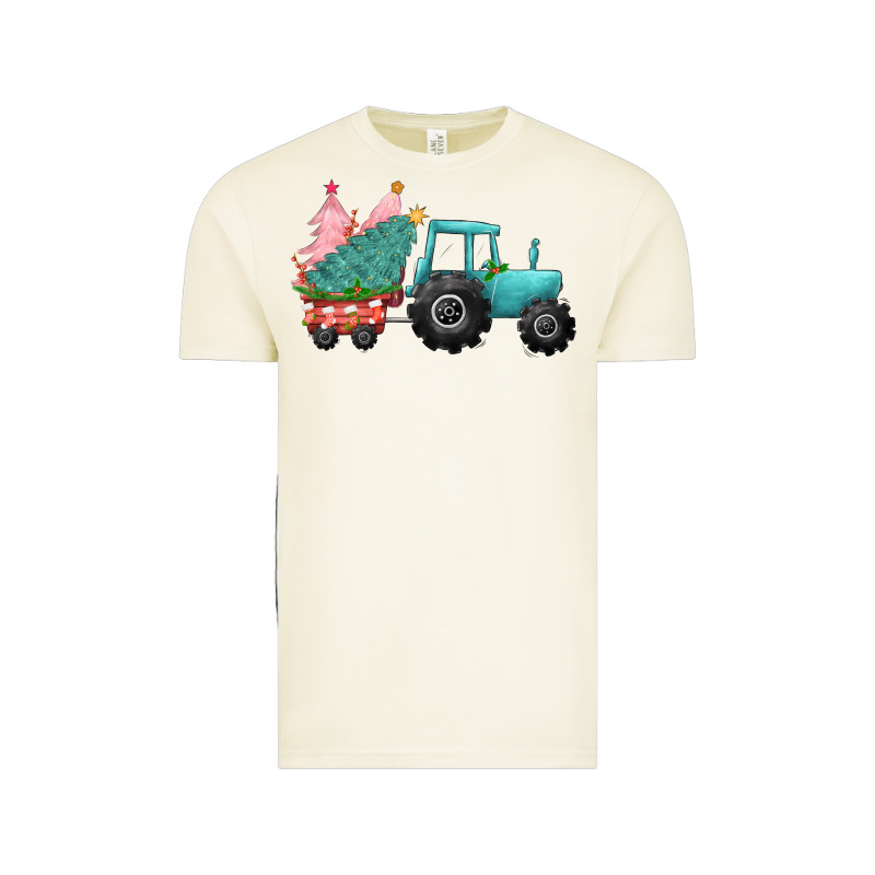 Christmas Tree Tractor Vintage Tee by CowGirlArtShop | Teevron