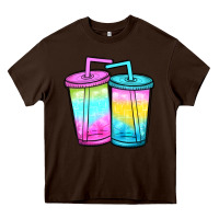Chocolate Brown loaded tea Heavy Core Tee - JahusDesignShop