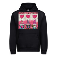 Black v.d 3 gnomes and hearts Urban Hoodie - AdoDesignShop
