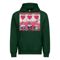 Forest Green v.d 3 gnomes and hearts Urban Hoodie - AdoDesignShop