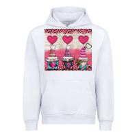 White v.d 3 gnomes and hearts Urban Hoodie - AdoDesignShop