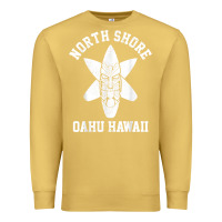 Antique Gold Oahu Hawaii North Shore Surf Beach Surfing Surfer Gift Premium Sweatshirt - longCreatives