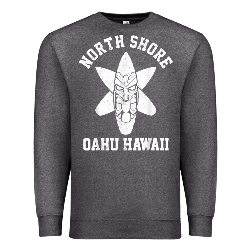 Oahu Hawaii North Shore Surf Beach Surfing Surfer Gift Premium Sweatshirt by longCreatives | Teevron