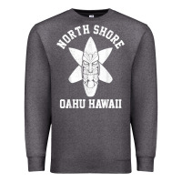 Charcoal Heather Oahu Hawaii North Shore Surf Beach Surfing Surfer Gift Premium Sweatshirt - longCreatives