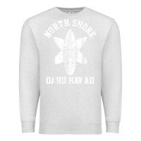 Oatmeal Heather Oahu Hawaii North Shore Surf Beach Surfing Surfer Gift Premium Sweatshirt - longCreatives