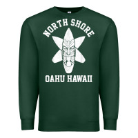 Sports Green Oahu Hawaii North Shore Surf Beach Surfing Surfer Gift Premium Sweatshirt - longCreatives
