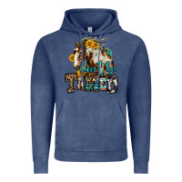 Vintage Denim can't be tamed horse Vintage Hoodie - OliviaCreatesArt
