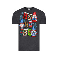 Vintage Black ho ho ho gnomes Vintage Tee - CowGirlArtShop