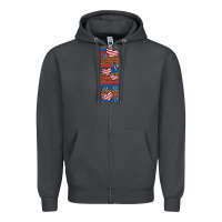 Smoke usa flag and cross penwraps 1 Zipper Hoodie - Artiststas