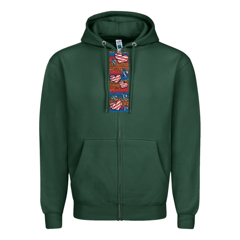 Usa Flag And Cross Penwraps 1 Zipper Hoodie by Artiststas | Teevron