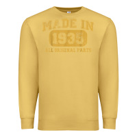 Antique Gold Made in 1935 87th Birthday Gifts 87 Year old Birthday T-Shirt Premium Sweatshirt - longCreatives