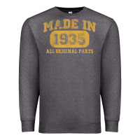 Charcoal Heather Made in 1935 87th Birthday Gifts 87 Year old Birthday T-Shirt Premium Sweatshirt - longCreatives
