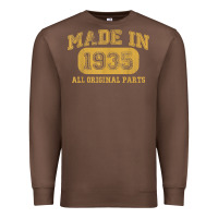 Chestnut Made in 1935 87th Birthday Gifts 87 Year old Birthday T-Shirt Premium Sweatshirt - longCreatives