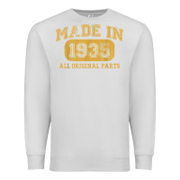 Dove Grey Made in 1935 87th Birthday Gifts 87 Year old Birthday T-Shirt Premium Sweatshirt - longCreatives
