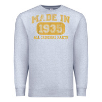 Heather Grey Made in 1935 87th Birthday Gifts 87 Year old Birthday T-Shirt Premium Sweatshirt - longCreatives
