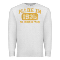 Oatmeal Heather Made in 1935 87th Birthday Gifts 87 Year old Birthday T-Shirt Premium Sweatshirt - longCreatives