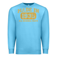 Ocean Blue Made in 1935 87th Birthday Gifts 87 Year old Birthday T-Shirt Premium Sweatshirt - longCreatives