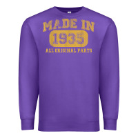 Purple Made in 1935 87th Birthday Gifts 87 Year old Birthday T-Shirt Premium Sweatshirt - longCreatives