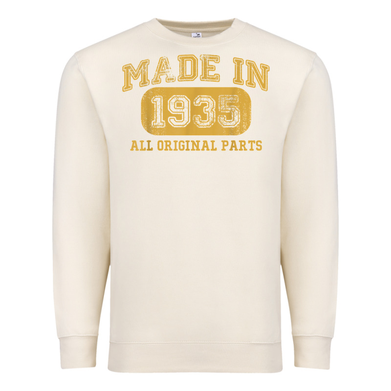 Made In 1935 87th Birthday Gifts 87 Year Old Birthday T-shirt Premium Sweatshirt by longCreatives | Teevron