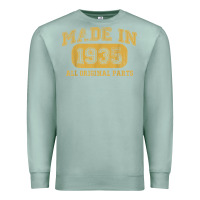 Seafoam Made in 1935 87th Birthday Gifts 87 Year old Birthday T-Shirt Premium Sweatshirt - longCreatives
