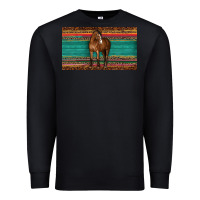 Black western horse serape tooled leather leopard  sippy cup Premium Sweatshirt - BarkalooDesign