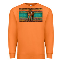 Carrot western horse serape tooled leather leopard  sippy cup Premium Sweatshirt - BarkalooDesign