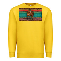 Lemon western horse serape tooled leather leopard  sippy cup Premium Sweatshirt - BarkalooDesign