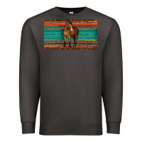 Smoke western horse serape tooled leather leopard  sippy cup Premium Sweatshirt - BarkalooDesign
