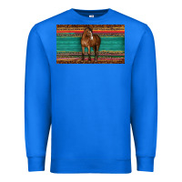 True Royal western horse serape tooled leather leopard  sippy cup Premium Sweatshirt - BarkalooDesign