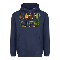 Navy camp life Heavyweight Hoodie - BarkalooDesign
