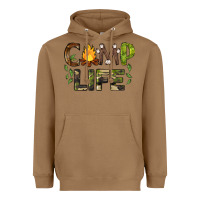 Toasted Coconut camp life Heavyweight Hoodie - BarkalooDesign