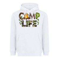 White camp life Heavyweight Hoodie - BarkalooDesign