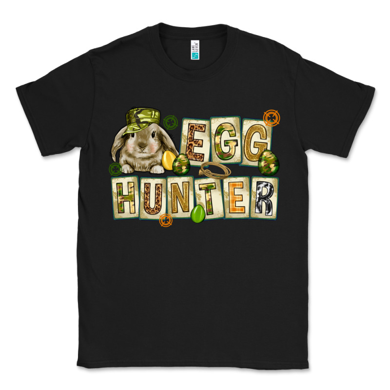Egg Hunter With Plate Letters Easter Day Classic Tee by HowdyJamesFarm | Teevron
