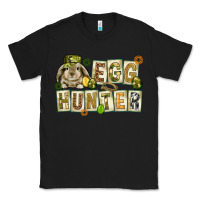 Black Egg hunter with plate letters Easter Day Classic Tee - HowdyJamesFarm
