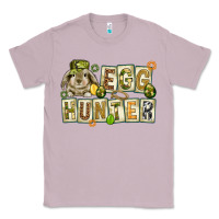 Lilac Egg hunter with plate letters Easter Day Classic Tee - HowdyJamesFarm