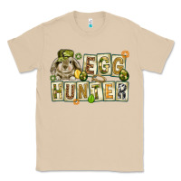 Mushroom Egg hunter with plate letters Easter Day Classic Tee - HowdyJamesFarm