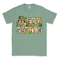 Sage Egg hunter with plate letters Easter Day Classic Tee - HowdyJamesFarm