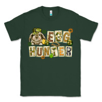 Sports Green Egg hunter with plate letters Easter Day Classic Tee - HowdyJamesFarm