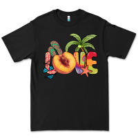 Black Love peach summer Premium Tee - NancyCooperArtShop