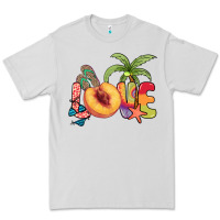 Dove Grey Love peach summer Premium Tee - NancyCooperArtShop