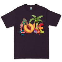 Plum Love peach summer Premium Tee - NancyCooperArtShop