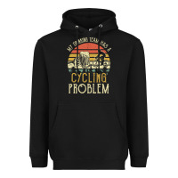 Black my drinking team has a cycling problem cotton t shirt funny dad gift c Heavyweight Hoodie - longCreatives