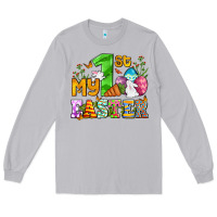 Moon Dust Easter Day My first Easter with eggs and rabbits Long Sleeve Tee - OliviaCreatesArt