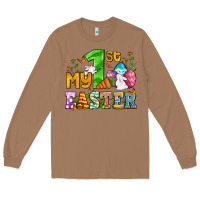 Toasted Coconut Easter Day My first Easter with eggs and rabbits Long Sleeve Tee - OliviaCreatesArt