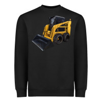 Black Skid Steer Loader Heavyweight Sweatshirt - LillyAllenDesigns