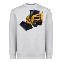 Heather Grey Skid Steer Loader Heavyweight Sweatshirt - LillyAllenDesigns