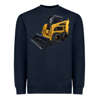 Navy Skid Steer Loader Heavyweight Sweatshirt - LillyAllenDesigns