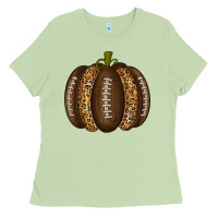 Matcha American Football Pumpkin Ladies Tee - texasbilliewilder