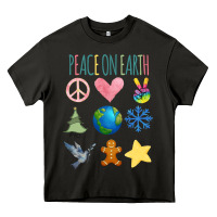 Peace On Earth Heavy Core Tee | Teevron